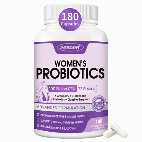 100 Billion CFUs Probiotics for Women Gut and Urinary Health, 180 Veggie Caps
