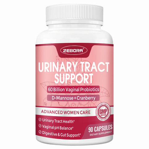 Urinary Tract Health for Women - Vaginal Probiotics for Women Digestive Health and pH Balance - D Mannose Supplements with Cranberry to Cleanse Urinary Tract & Bladder - 90 Capsules