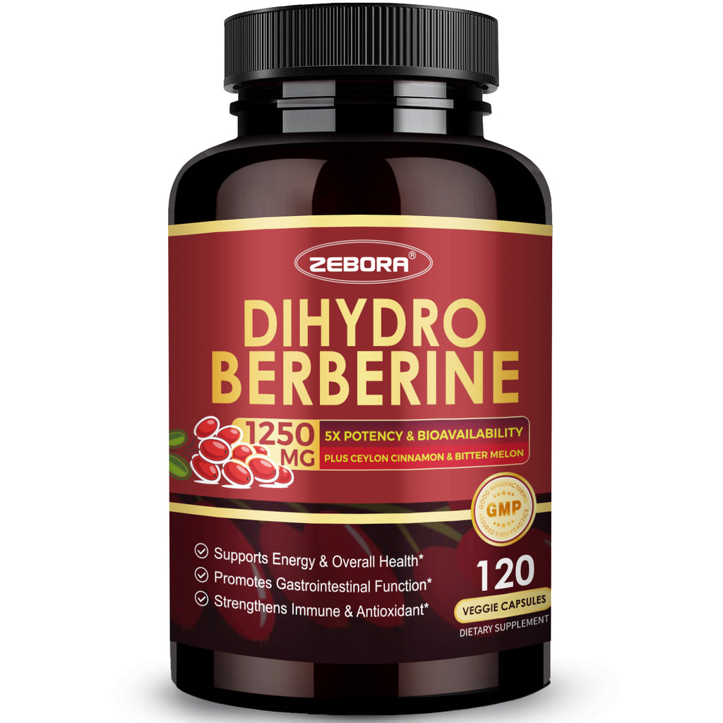 Dihydroberberine Complex with Ceylon Cinnamon and R-ALA for Immune and Heart Support, 120 Capsules