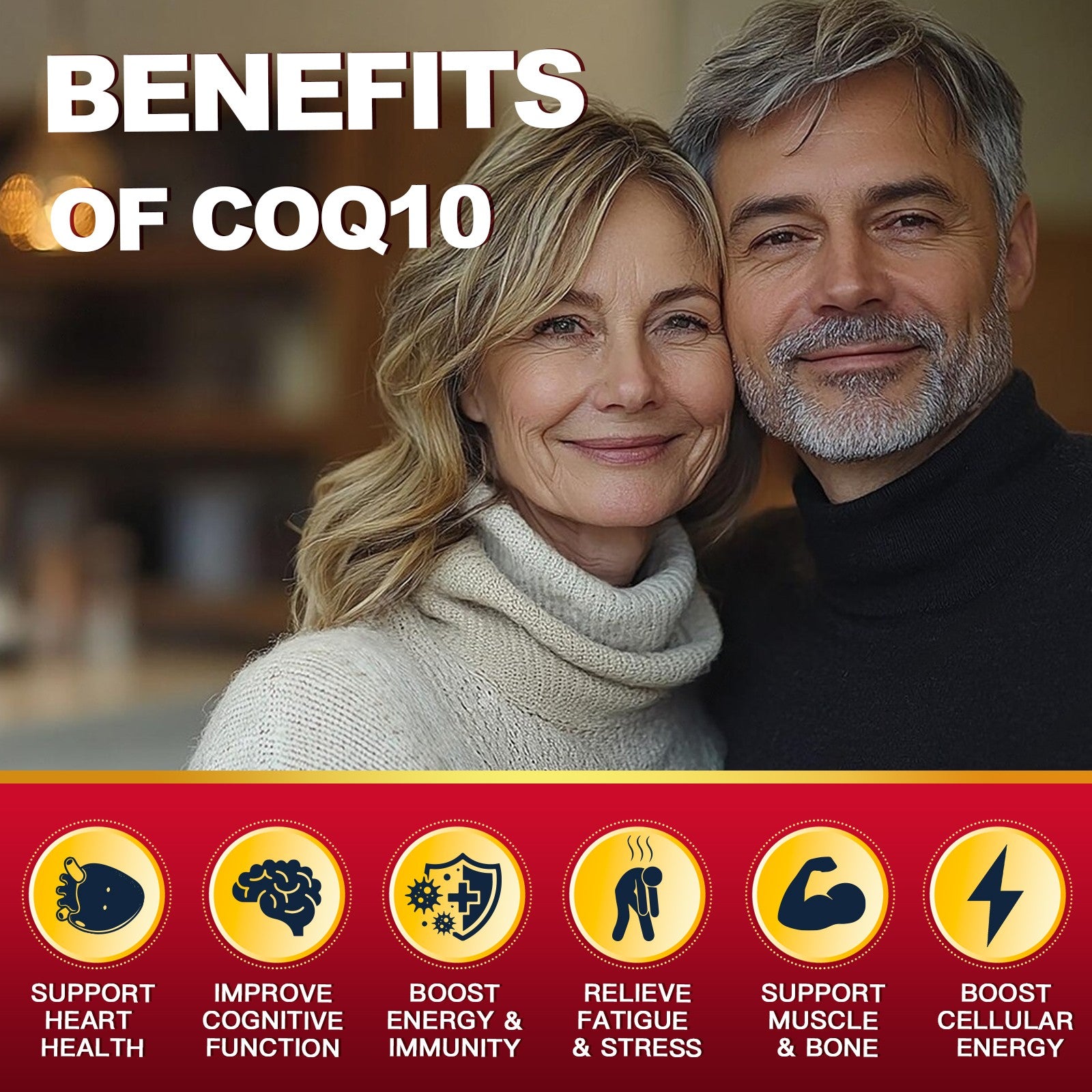 CoQ10 200mg with Trans-Resveratrol, PQQ and Vitamin E for Heart Support and Energy, 120 Veggie Capsules