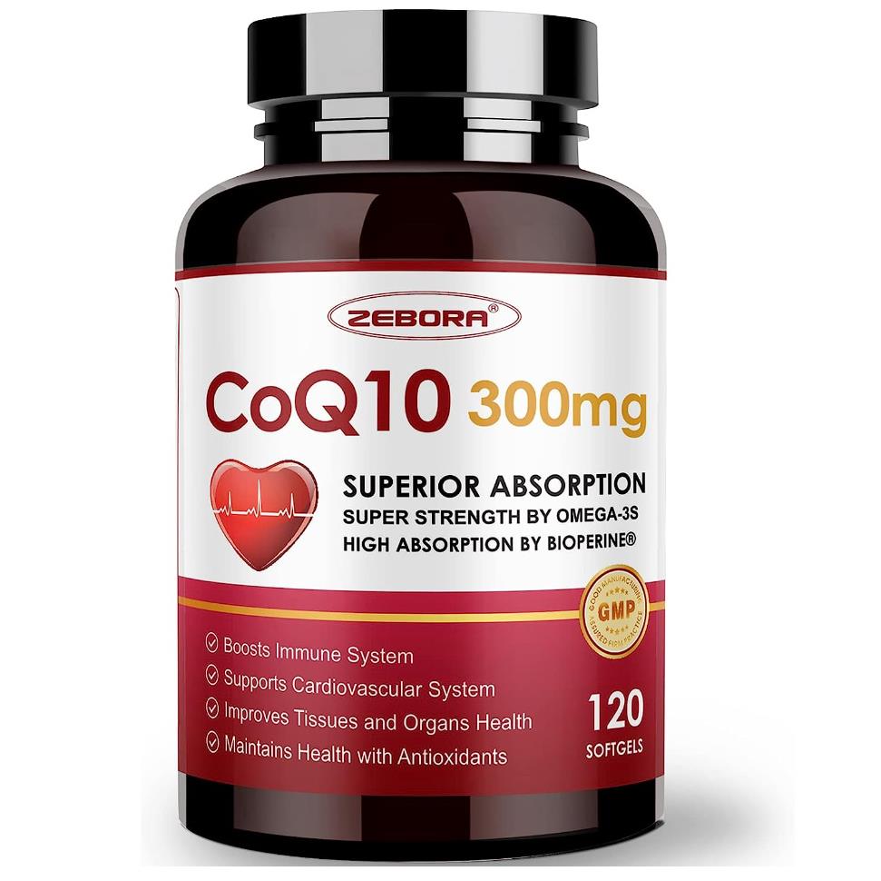 ZEBORA CoQ10-300mg-Softgels with PQQ