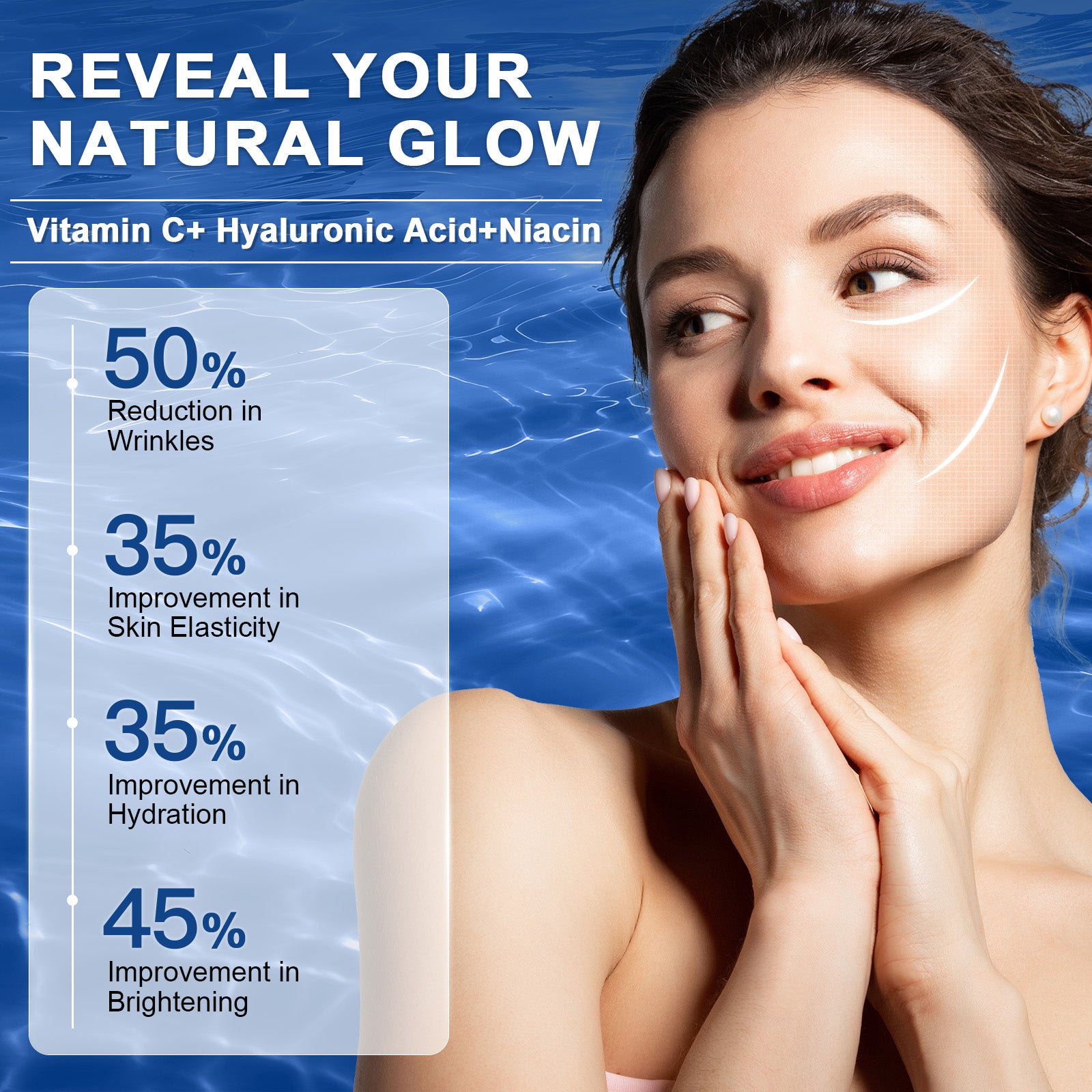 Marine Collagen Peptides Powder Wild Caught for Skin Hair and Joints, 50 Servings
