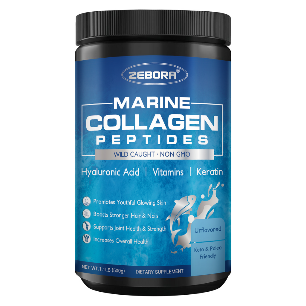 Marine Collagen Peptides Powder Wild Caught for Skin Hair and Joints, 50 Servings