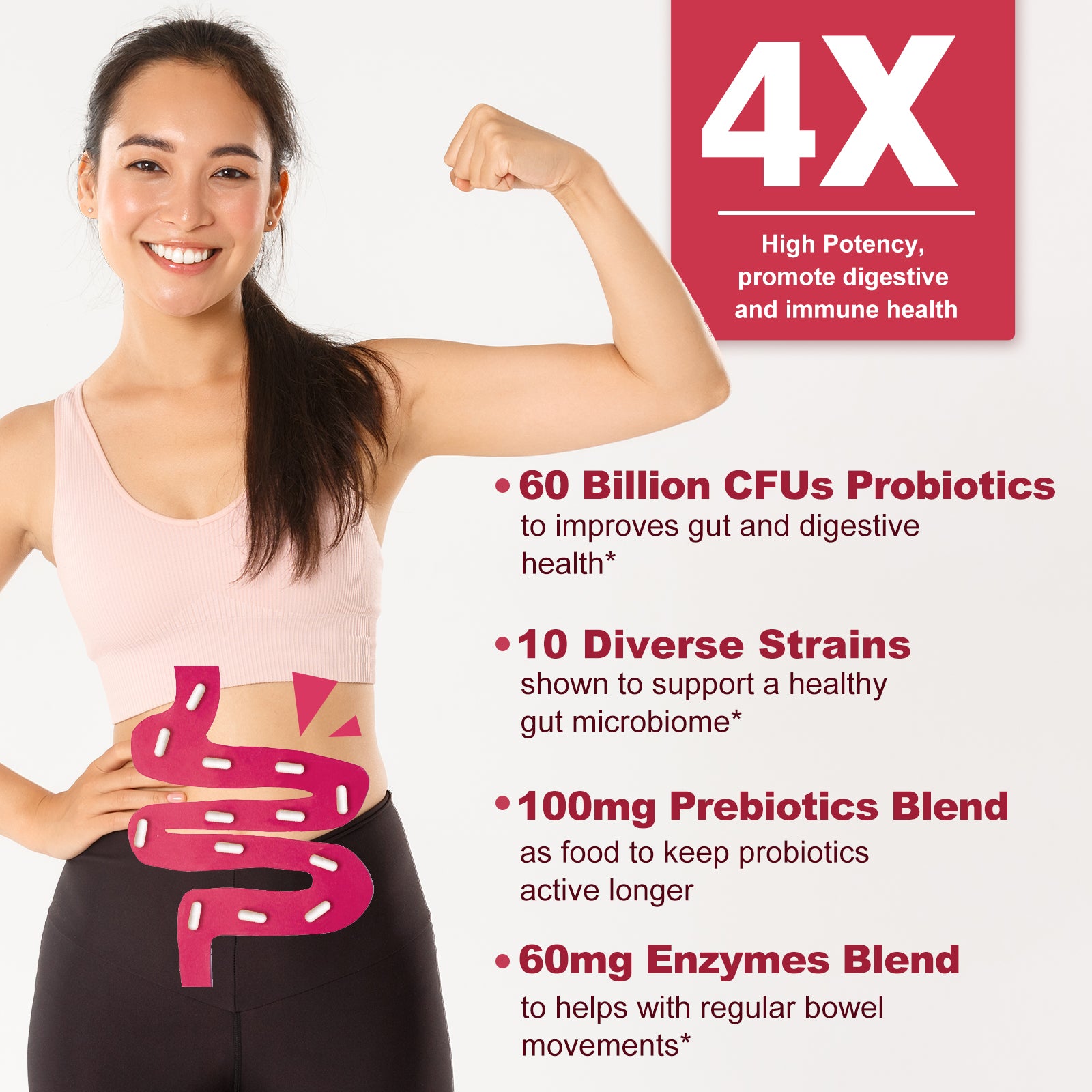 Urinary Tract Health for Women - Vaginal Probiotics for Women Digestive Health and pH Balance - D Mannose Supplements with Cranberry to Cleanse Urinary Tract & Bladder - 90 Capsules