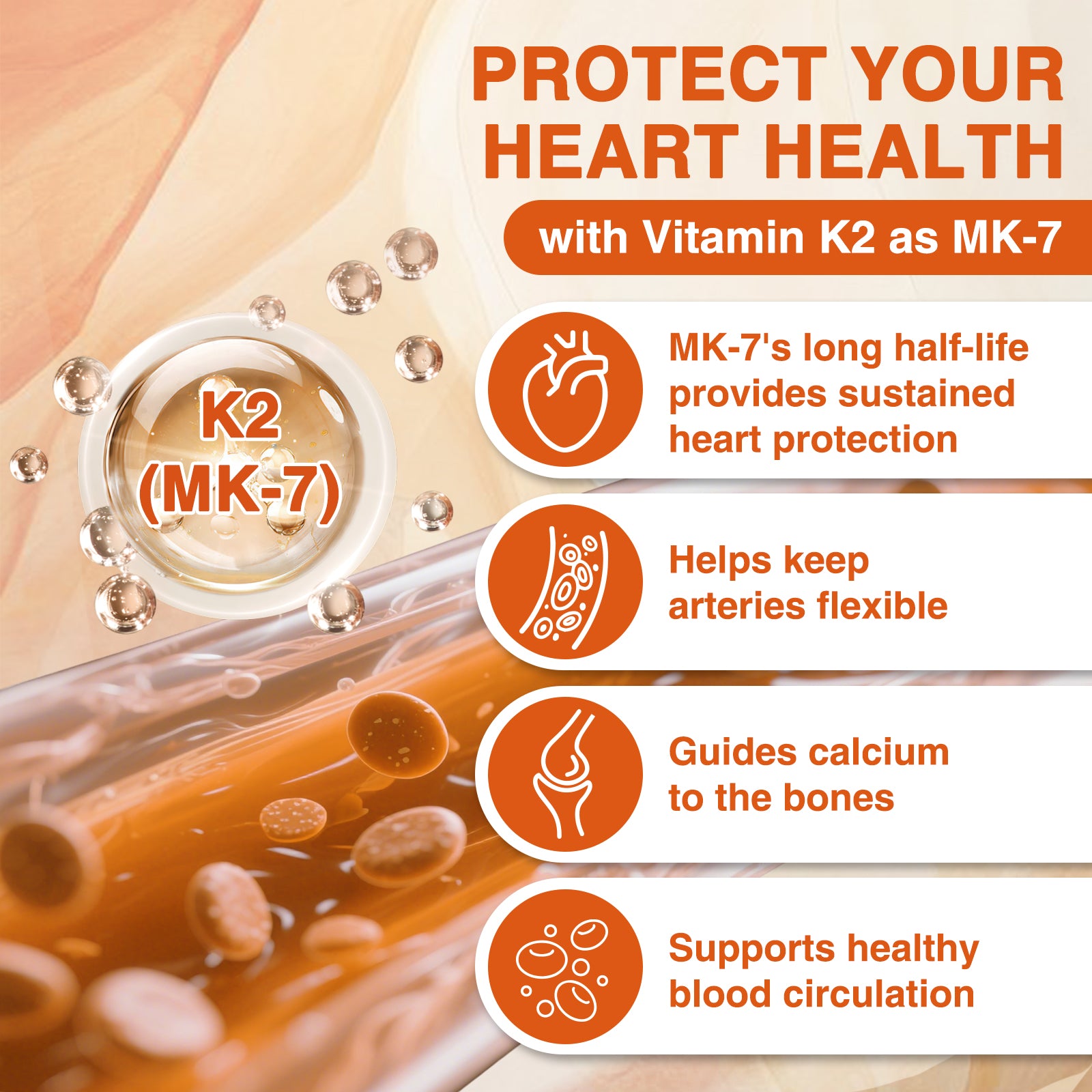 Vitamin D3 K2 5000 IU – 6-in-1 Bone & Immune Support with Magnesium & Calcium, 120 Caps