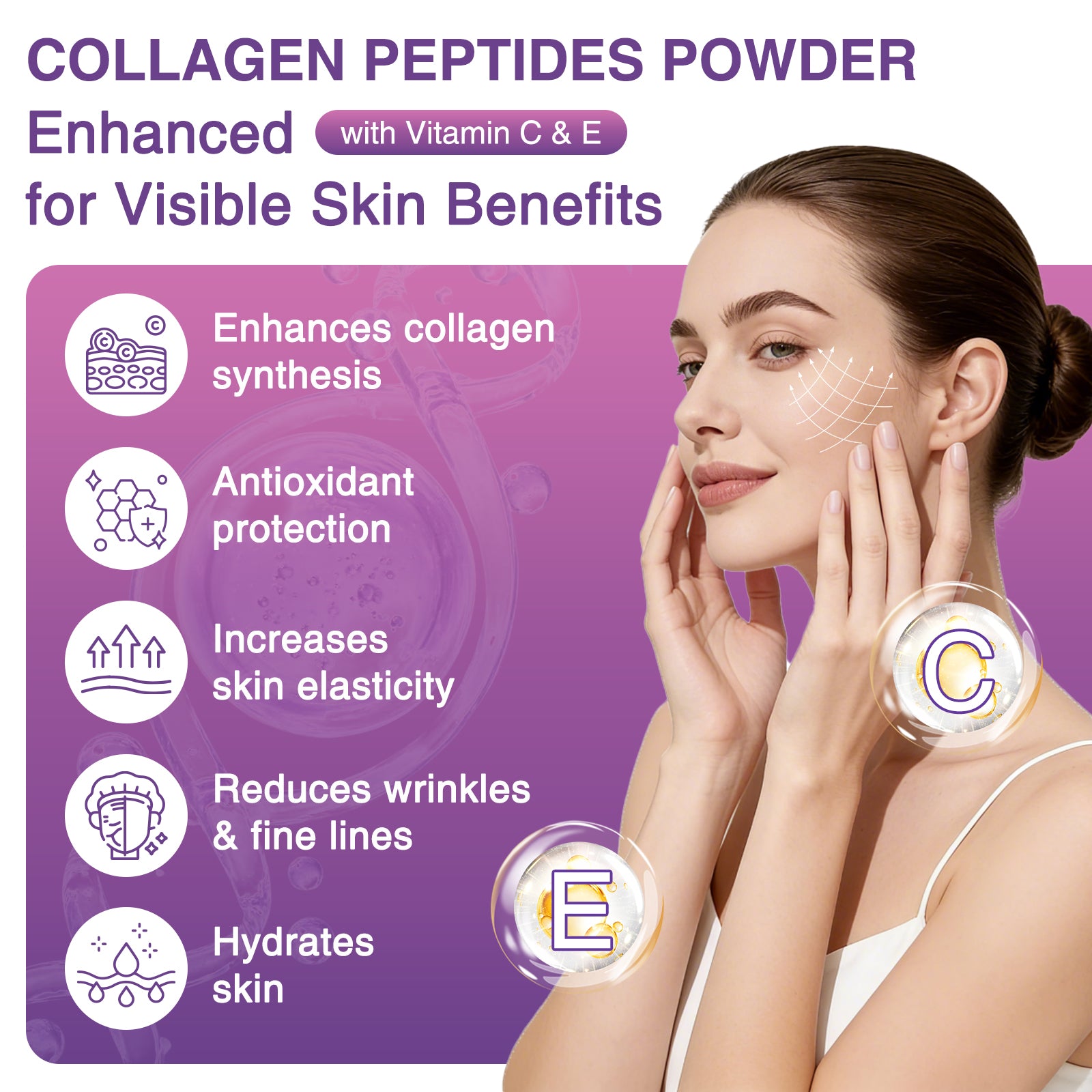 Unflavored Collagen Peptides for Women with Probiotics 35 Servings