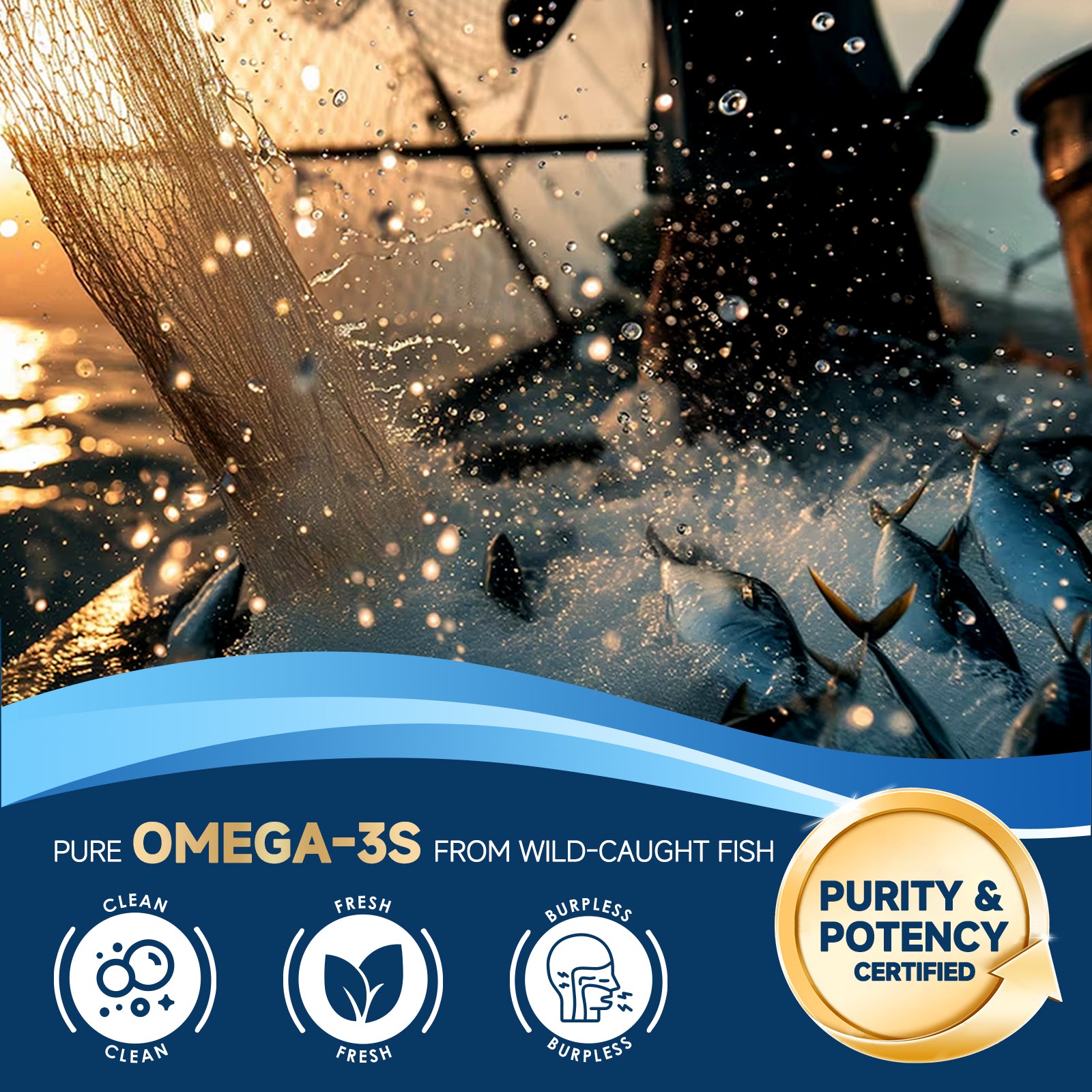 Triple Strength Mini Omega-3 Fish Oil 1400mg – rTG Omega 3 Ultra High-Potency – Supports Heart, Brain, Eye, Skin & Immune Health – Fatty Acids EPA, DHA & DPA, 120 Softgels