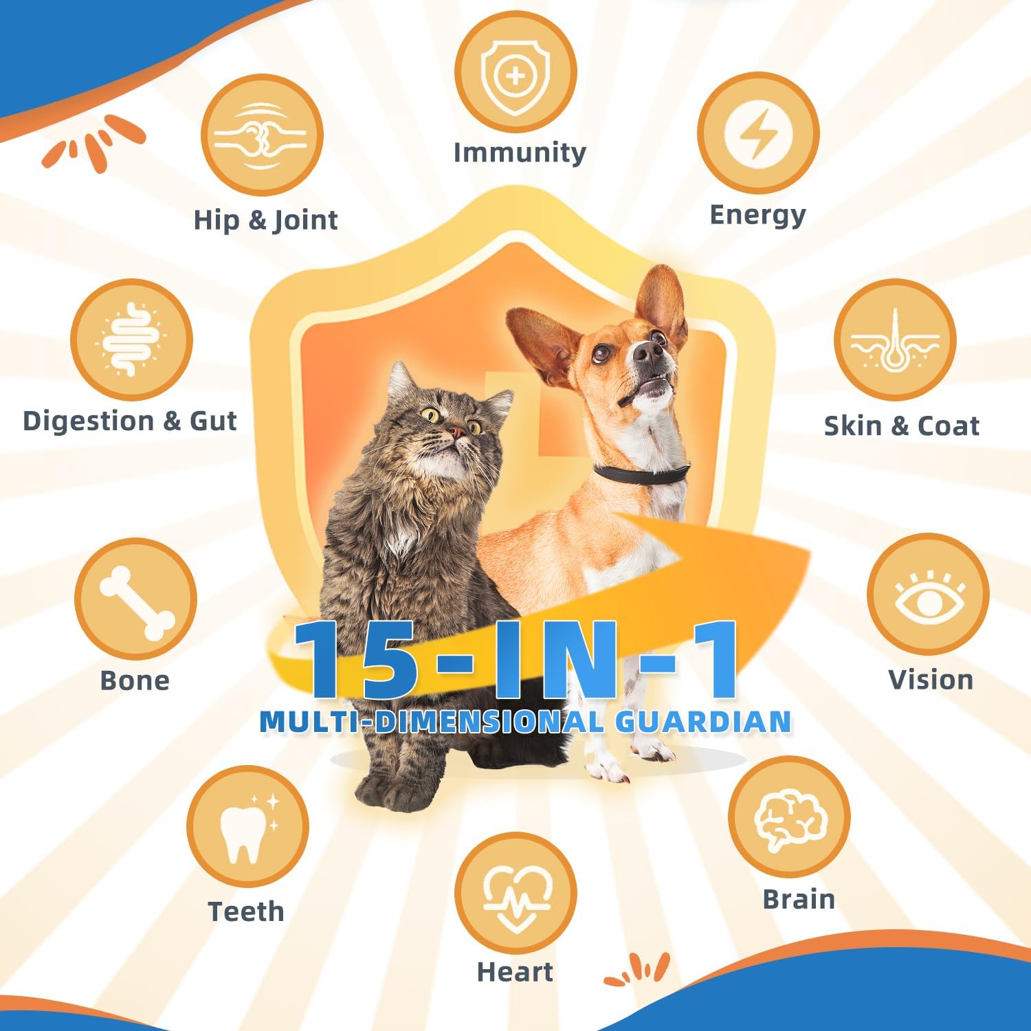 Zebora 15 IN 1 Dog & Cat Multivitamin Powder