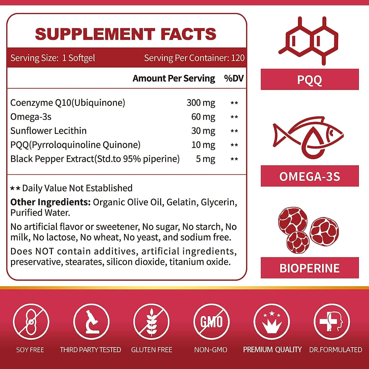 ZEBORA CoQ10-300mg-Softgels with PQQ