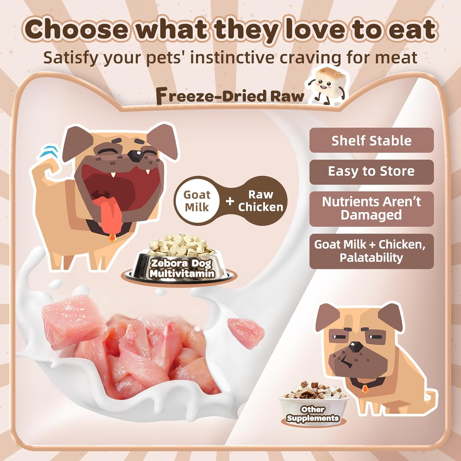 Zebora Dog Multivitamin Chews for Overall Health
