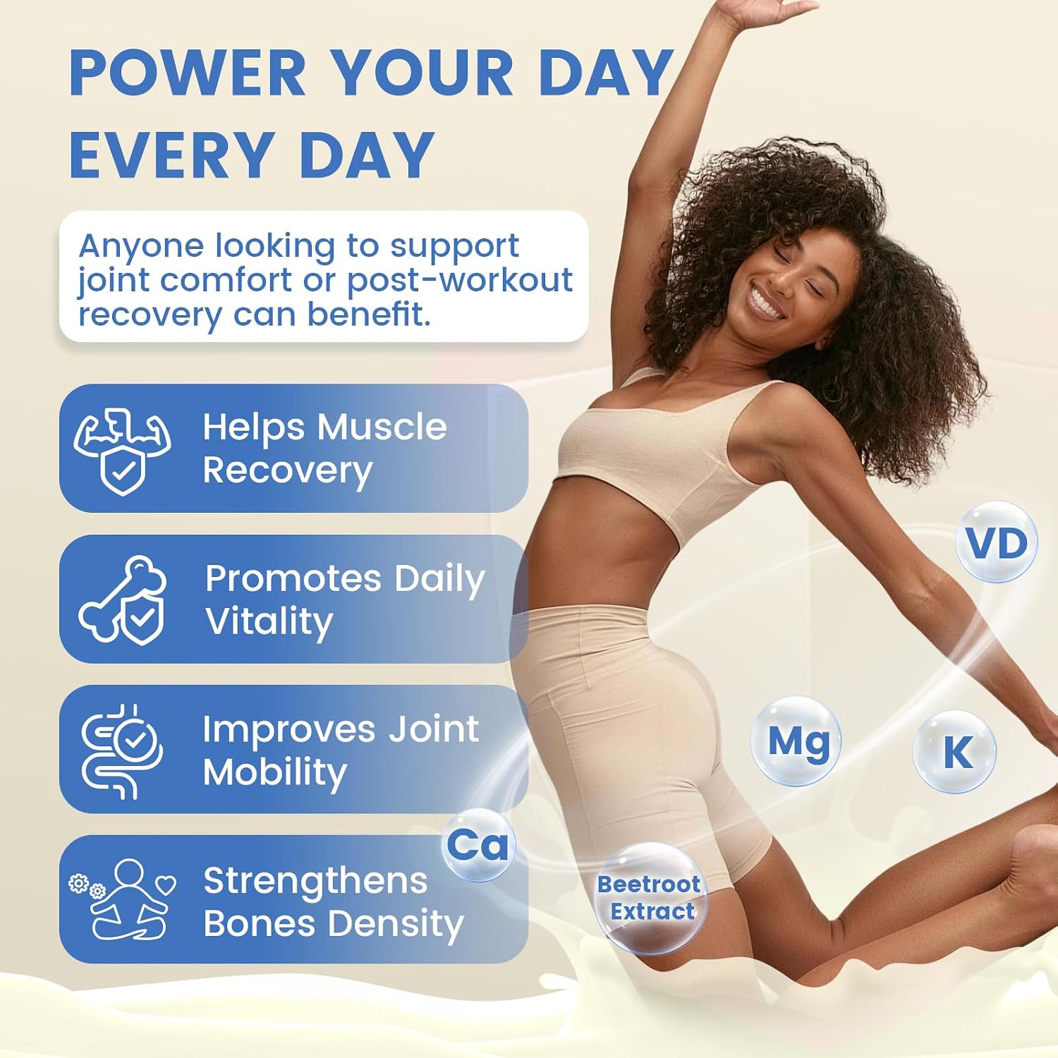 ZEBORA Multi Collagen Peptides, Vanilla Powder, 35 Servings