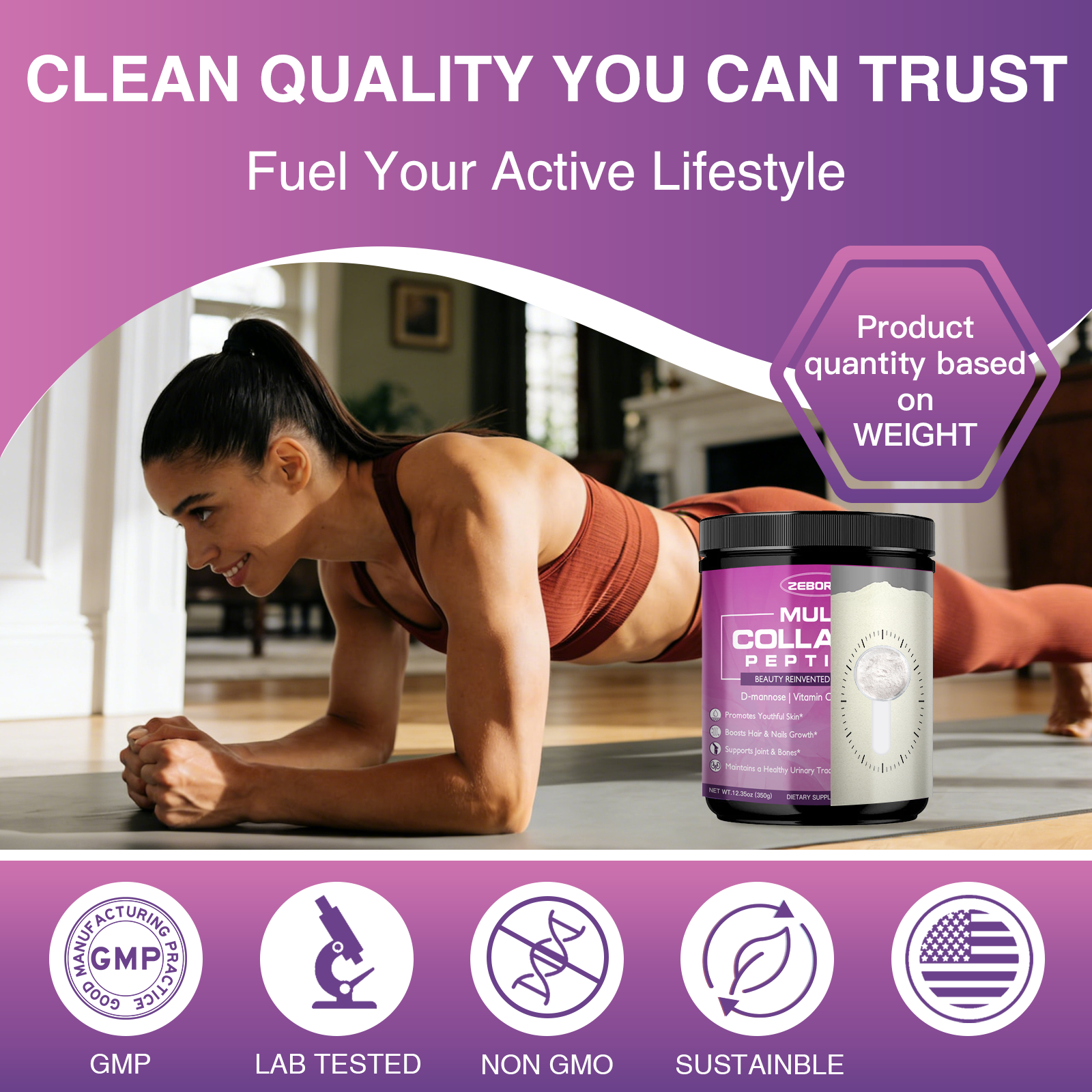 Unflavored Collagen Peptides for Women with Probiotics 35 Servings