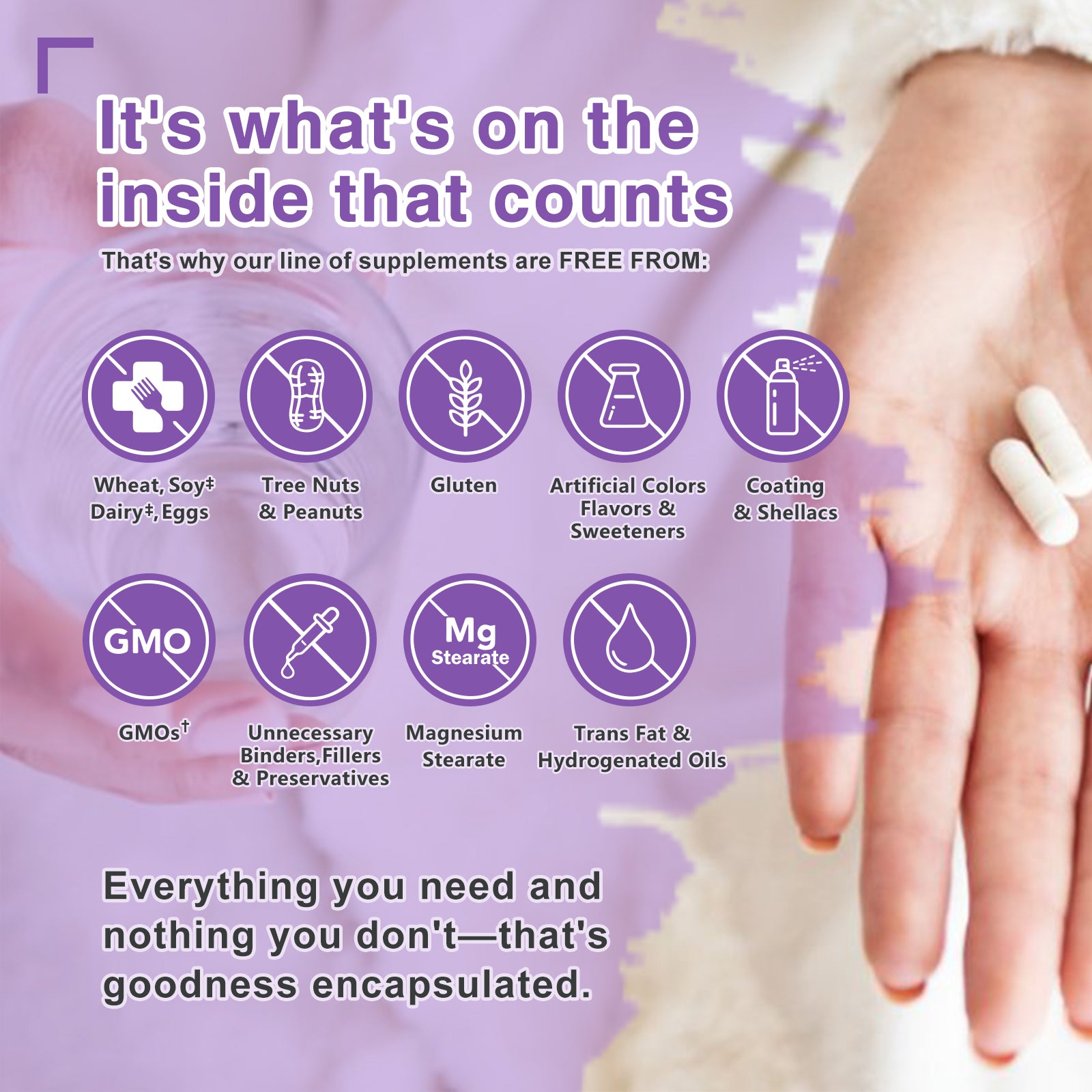 100 Billion CFUs Probiotics for Women Gut and Urinary Health, 180 Veggie Caps