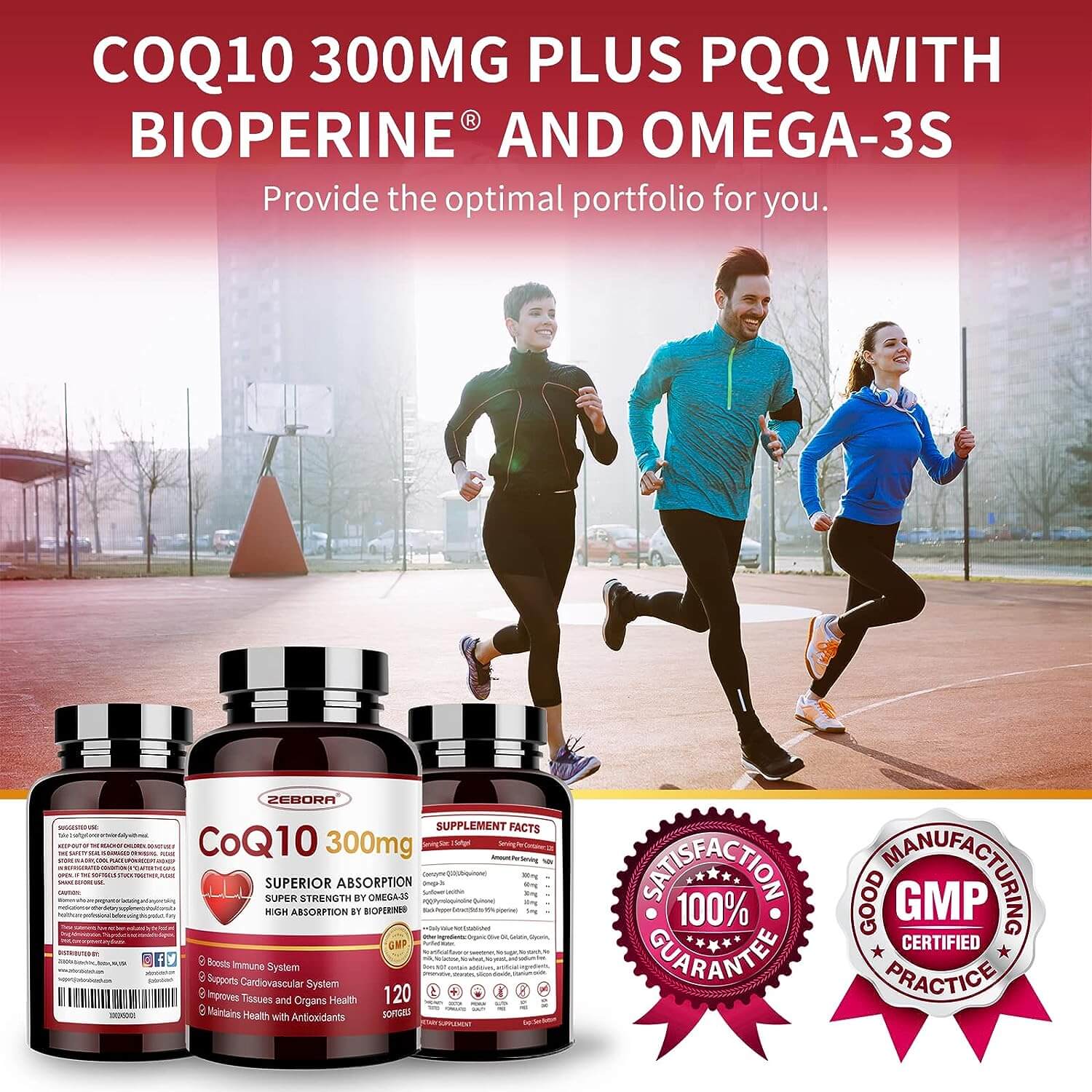 COO10 300MG PLUS POO WITH BIOPERINE° AND OMEGA-3S
