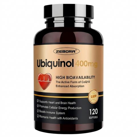 Ubiquinol CoQ10 400mg with Vitamin C E and Selenium 4 in 1 Heart Health and Energy Support 120 Softgels