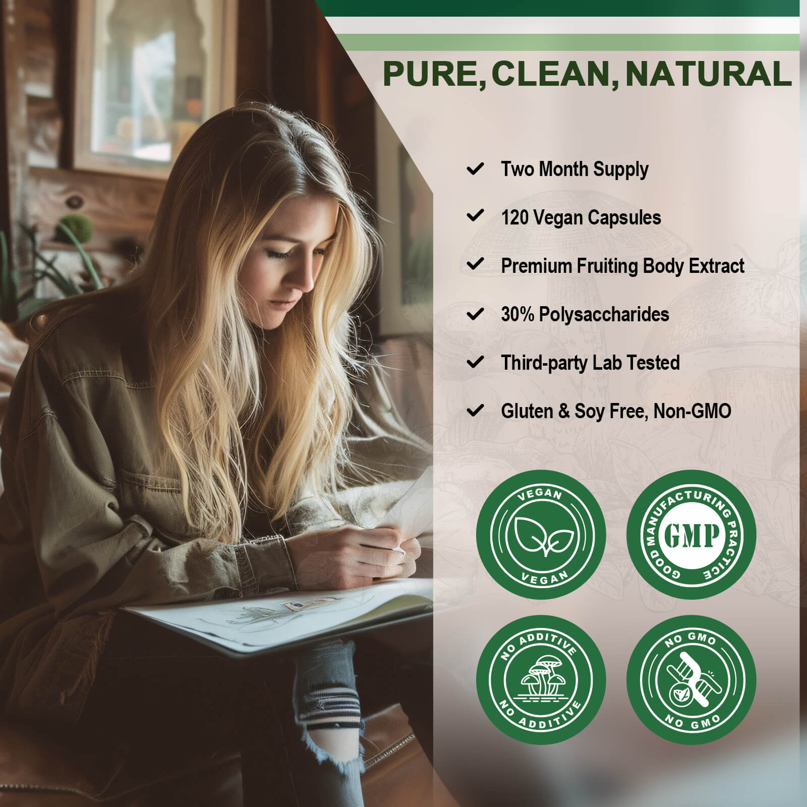 Pure-Clean-and-Natural-Mushroom-Supplement-Capsules