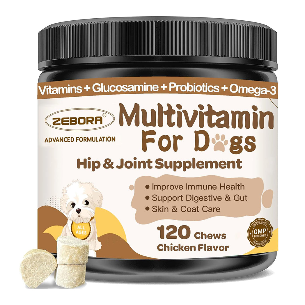 Zebora Dog Multivitamin Chews for Overall Health