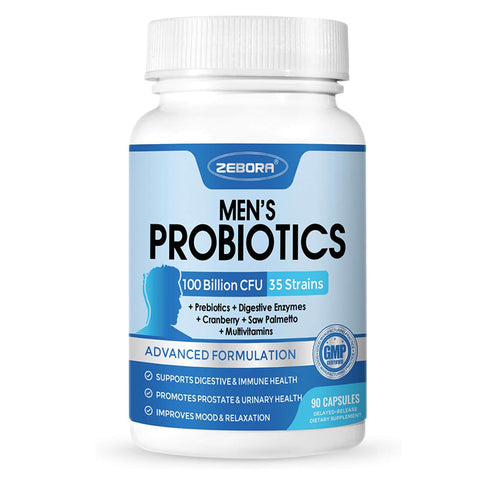 ZEBORA Probiotics for Men 100 Billion CFU