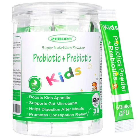 ZEBORA Kids Probiotic & Prebiotics Powder Age 3+
