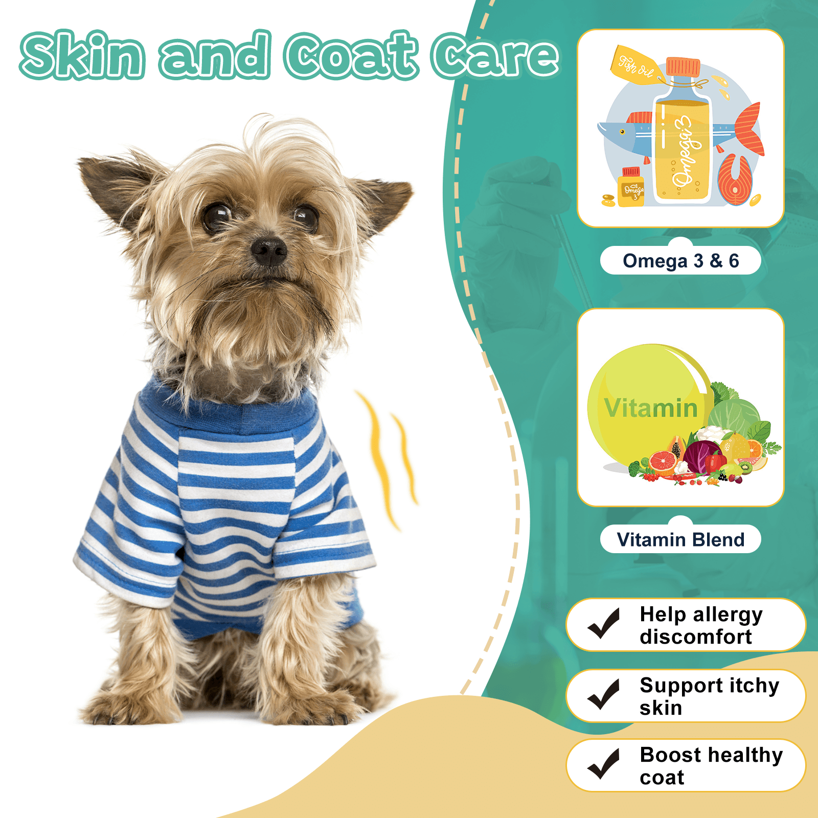 Probiotics for Healthy Skin and Coat of Dogs & Cats